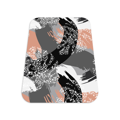 Tapis de chaise rectangulaire Abstraction de monstera