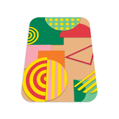 Tapis de chaise rectangulaire Design moderne