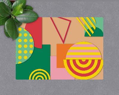 Tapis de chaise rectangulaire Design moderne