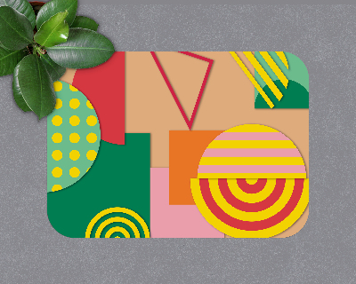 Tapis de chaise rectangulaire Design moderne