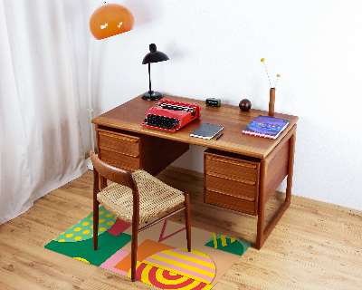 Tapis de chaise rectangulaire Design moderne