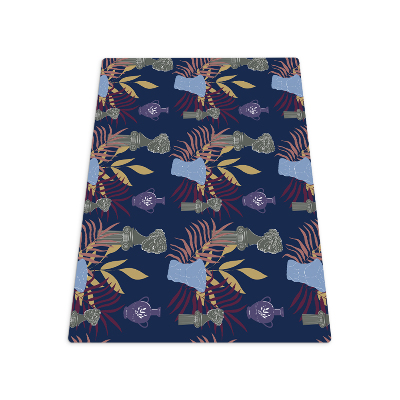 Tapis de chaise rectangulaire Statuettes grecques antiques
