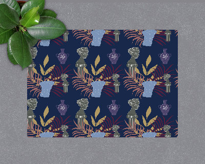 Tapis de chaise rectangulaire Statuettes grecques antiques