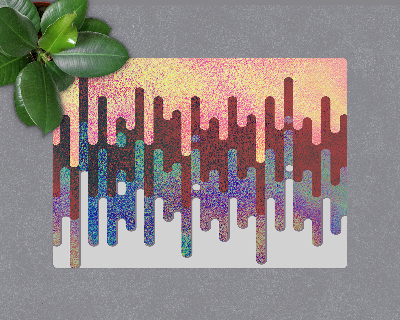 Tapis bureau rectangulaire Lignes abstraites