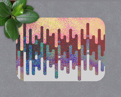 Tapis bureau rectangulaire Lignes abstraites