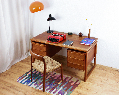 Tapis bureau rectangulaire Lignes abstraites