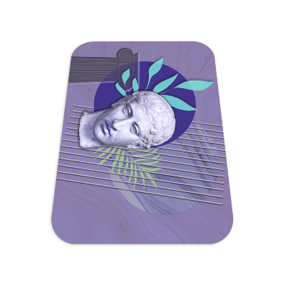 Tapis bureau rectangulaire Sculpture moderniste
