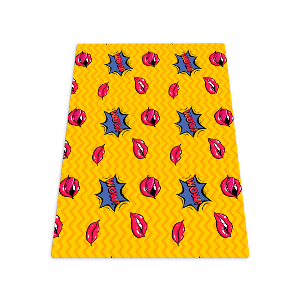 Tapis de chaise rectangulaire Composition dynamique