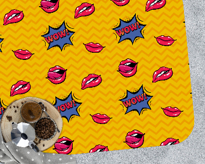 Tapis de chaise rectangulaire Composition dynamique