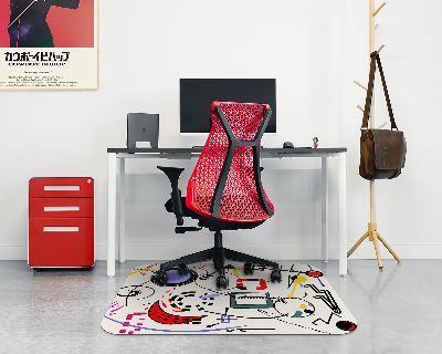 Tapis pour chaise de bureau Motif surréaliste