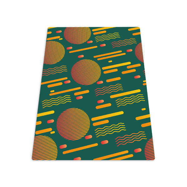 Tapis protection sol Coucher de soleil rétro