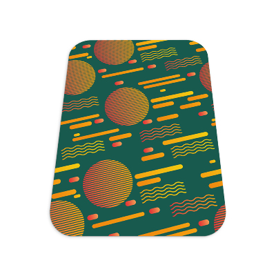 Tapis protection sol Coucher de soleil rétro