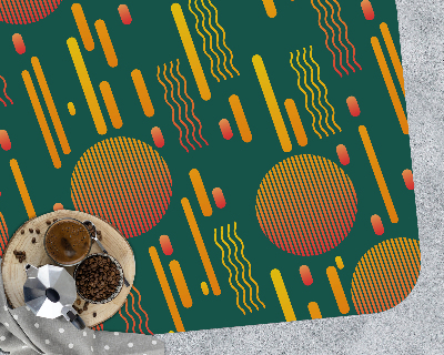 Tapis protection sol Coucher de soleil rétro