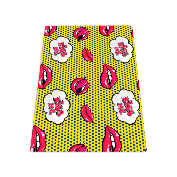 Tapis protection sol Lèvres rouges à lèvres