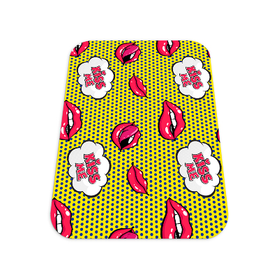 Tapis protection sol Lèvres rouges à lèvres