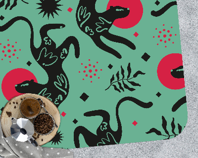 Tapis bureau rectangulaire Puma surréaliste