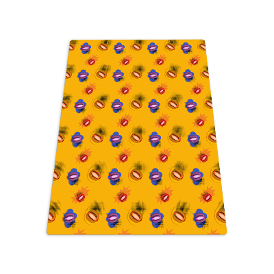 Tapis de chaise rectangulaire Art fruitier