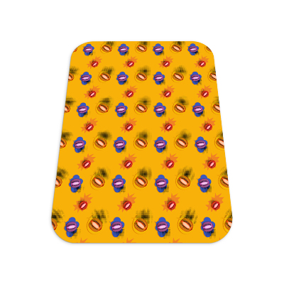 Tapis de chaise rectangulaire Art fruitier