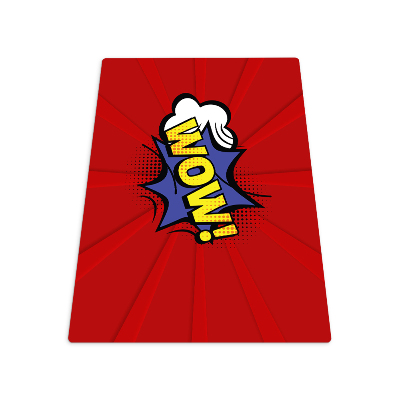 Tapis de chaise rectangulaire Wow! Bande dessinée
