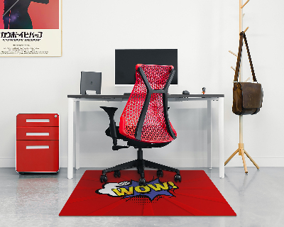 Tapis de chaise rectangulaire Wow! Bande dessinée