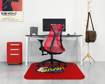 Tapis de chaise rectangulaire Wow! Bande dessinée