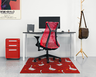 Tapis pour chaise de bureau Oies sur le rivage