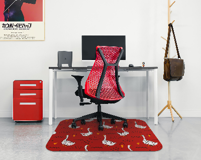 Tapis pour chaise de bureau Oies sur le rivage