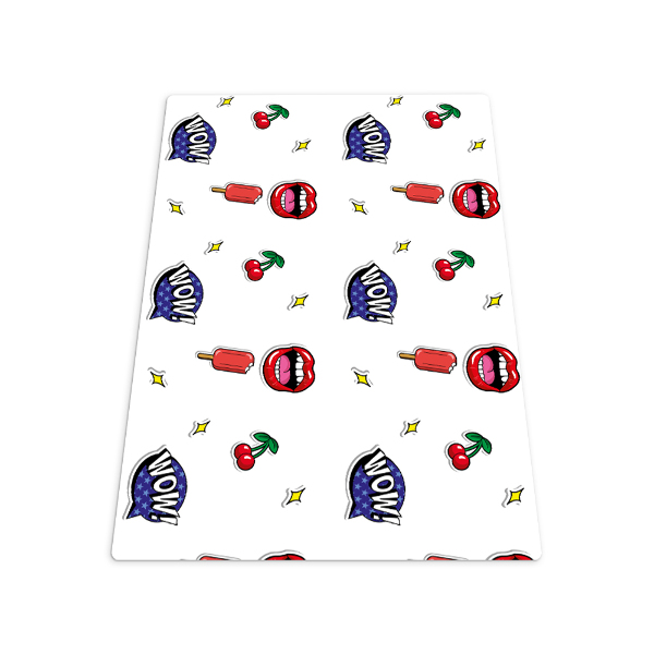 Tapis protection sol Lèvres cerises