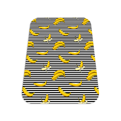 Tapis bureau rectangulaire Bananes sur les rayures