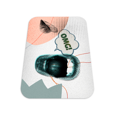 Tapis pour chaise de bureau Oh mon dieu, des lèvres !