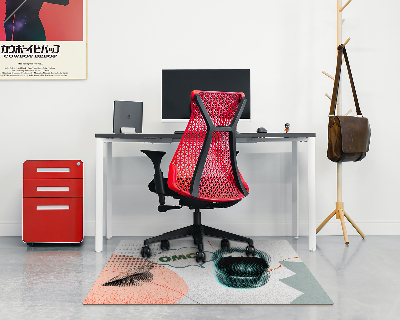 Tapis pour chaise de bureau Oh mon dieu, des lèvres !