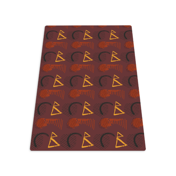 Tapis bureau rectangulaire Gribouillages au pinceau