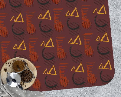 Tapis bureau rectangulaire Gribouillages au pinceau