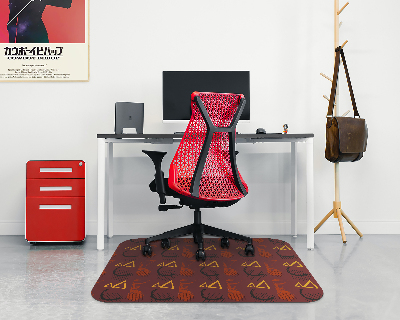 Tapis bureau rectangulaire Gribouillages au pinceau