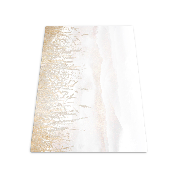 Tapis protection sol Champ dans le brouillard