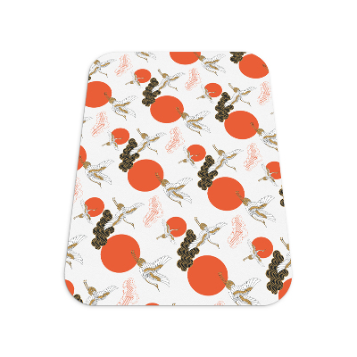 Tapis protection sol Grues nuages points