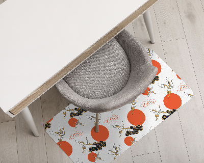 Tapis protection sol Grues nuages points