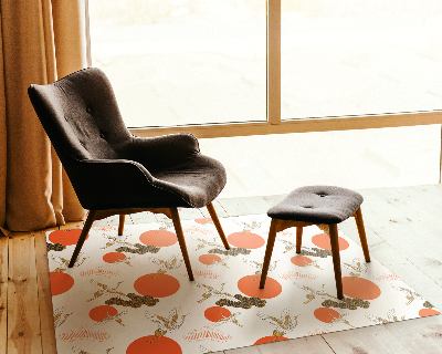 Tapis protection sol Grues nuages points