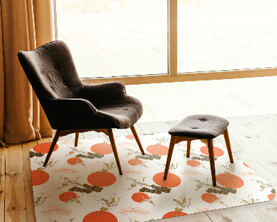 Tapis protection sol Grues nuages points