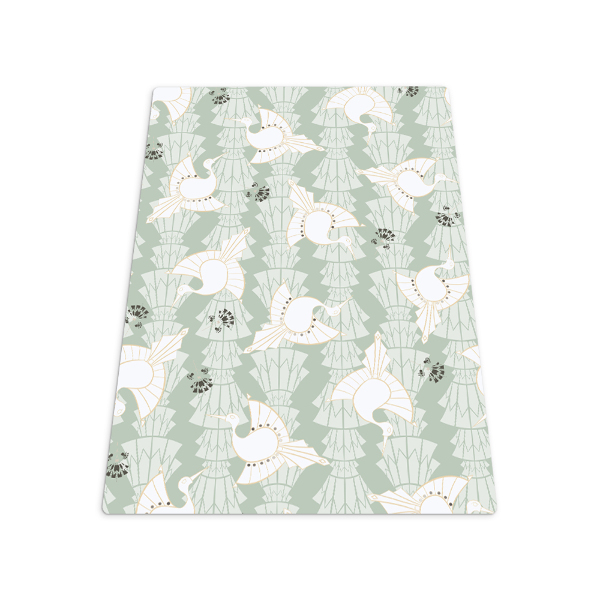 Tapis bureau rectangulaire Oiseaux géométriques