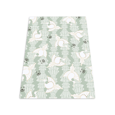 Tapis bureau rectangulaire Oiseaux géométriques