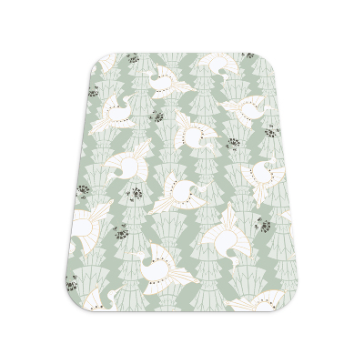Tapis bureau rectangulaire Oiseaux géométriques