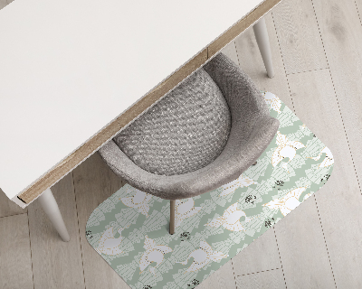 Tapis bureau rectangulaire Oiseaux géométriques