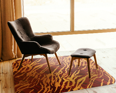 Tapis protection sol Panthère de feu