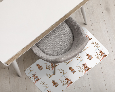 Tapis pour chaise de bureau Paysage chinois
