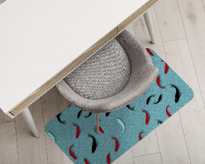 Tapis pour chaise de bureau Motifs de carpes et de vagues