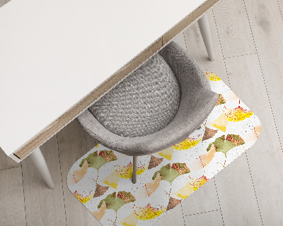 Tapis protection sol Feuilles de ginkgo