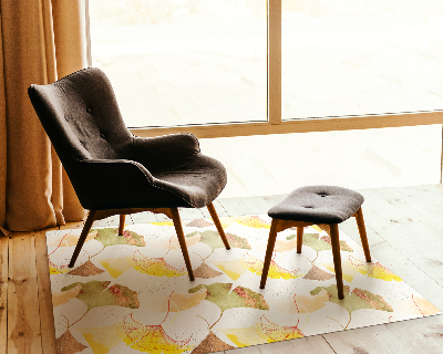 Tapis protection sol Feuilles de ginkgo