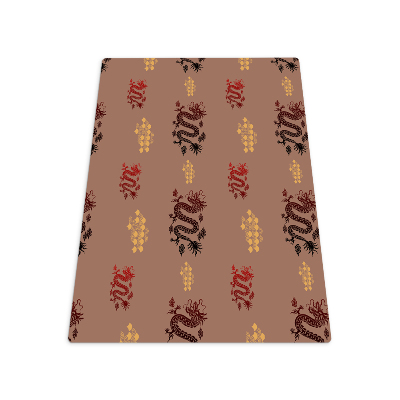 Tapis pour chaise de bureau Motif de dragon asiatique