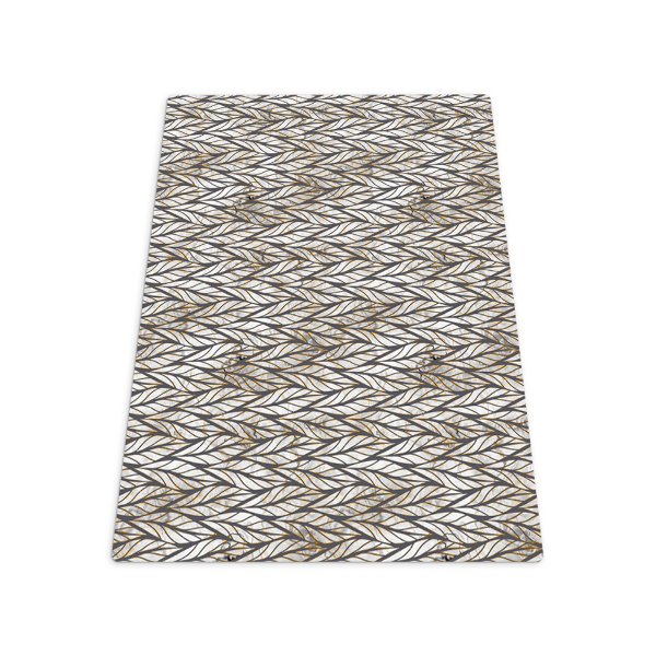 Tapis pour chaise de bureau Feuilles de plantes marbrées